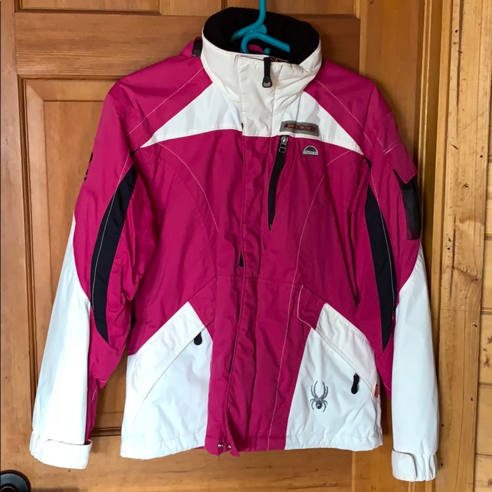 Spider Magenta and White Ski Jacket